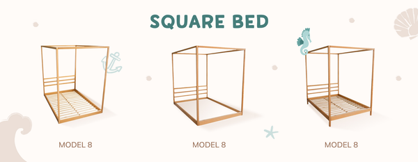 Square Shaped Bed