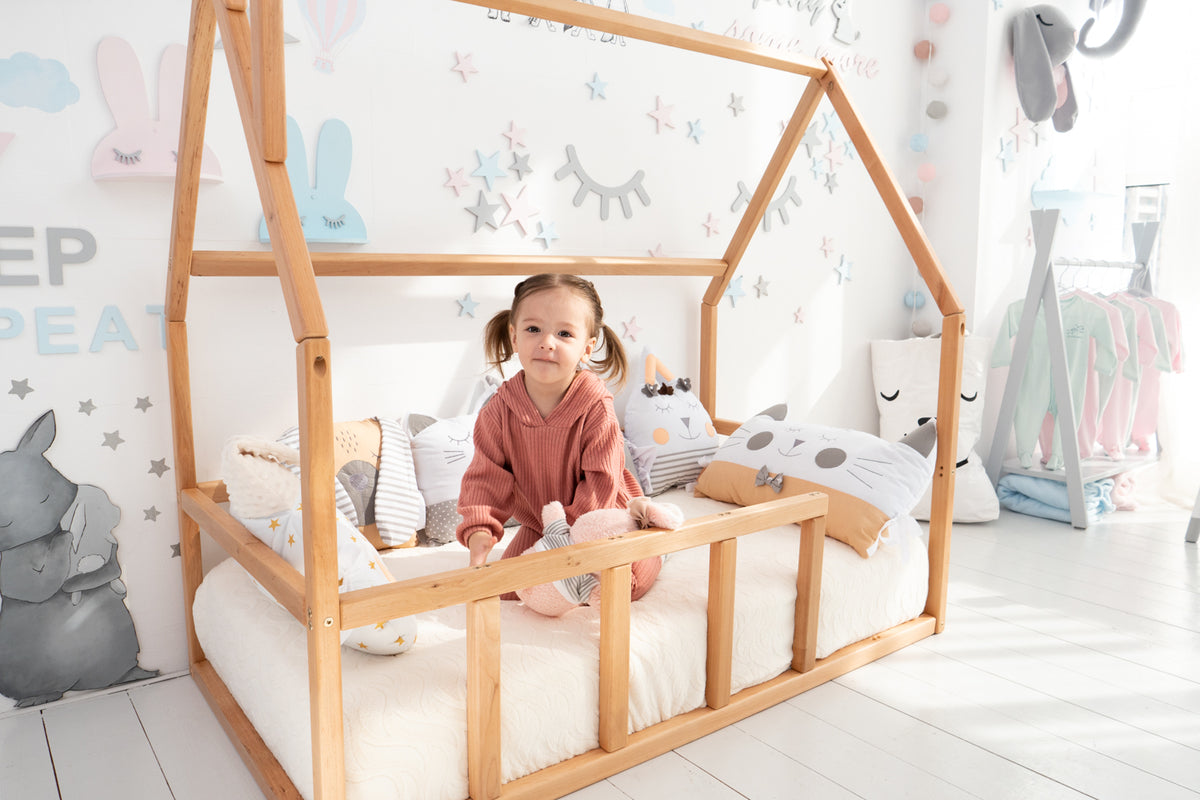 Floor Bed For Climbing Montessori Bed (Model 1) – Busywood.com