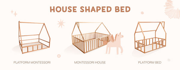 Montessori House Shaped Bed
