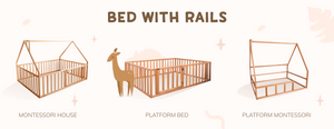 Montessori Bed with Rails