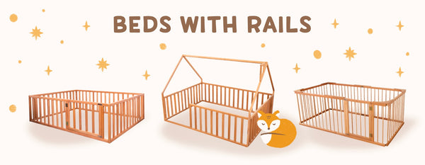 Montessori Bed with Rails