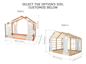 Montessori Climbing Playhouse Present Monkey Bed