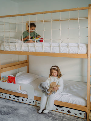 Twin Over Twin Bunk Beds – Bunk Beds for Kids’ Rooms (Jungle Bed)