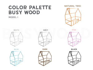 Floor bed for climbing Montessori bed (Model 1)