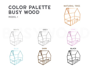 Montessori bed crib on floor without slats (Model 1)