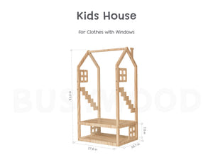 Kids House for Clothes with Windows