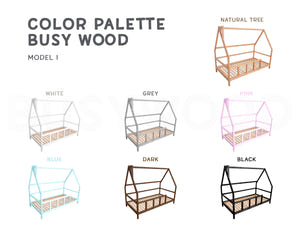 Montessori Toddler Bed with legs (Model 1)