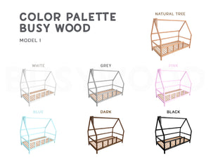 Montessori Toddler Bed with legs (Model 1)