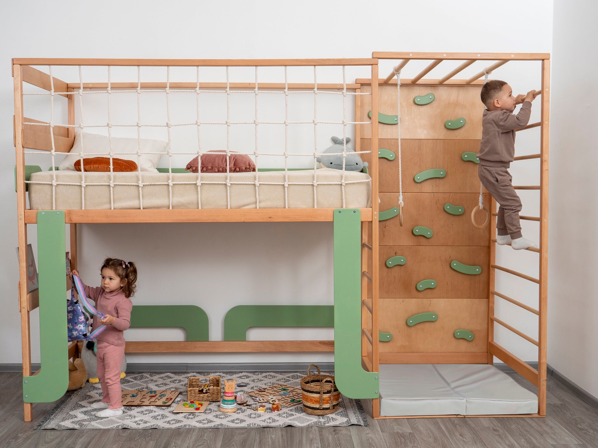 Montessori Jungle Climber Bed – busywood.com