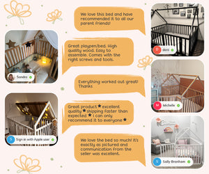 Montessori Playpen Bed with Fall Protection (Model 21)