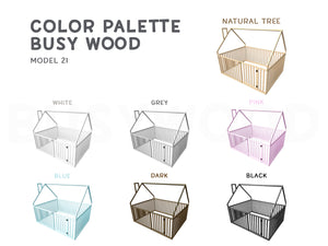 Playpen Bed with Extra Protection (Model 21)