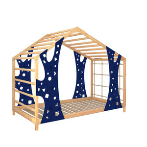 Indoor Monkey Gym Adventure Bed - Montessori Climber with Legs and Slats