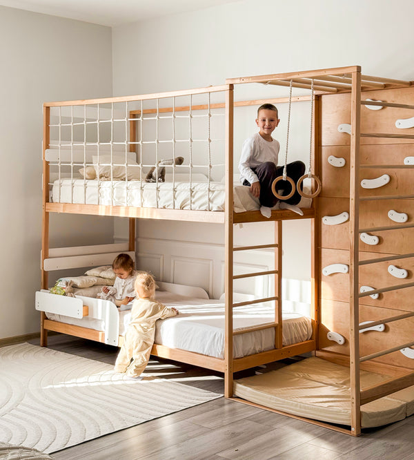 2 Twin Beds –Twin Bunk Bed for Indoor Play (Jungle Bed), фото 1
