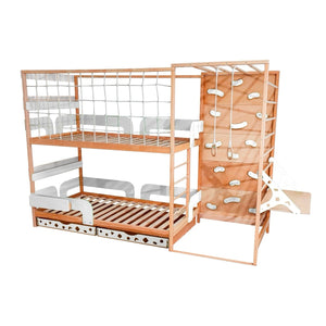 Twin Over Twin Bunk Beds – Bunk Beds for Kids’ Rooms (Jungle Bed)