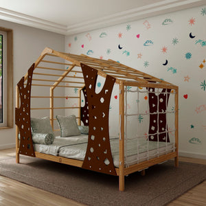 Monkey Climbing Bed for Toddlers with Legs & Slats