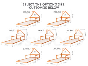 Montessori Bed Frame with Mattress Base (Model 3)