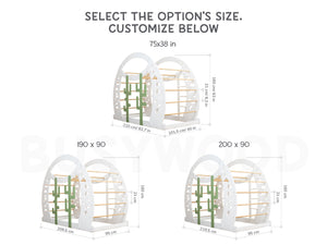 Montessori wood Gym Bed Adventure