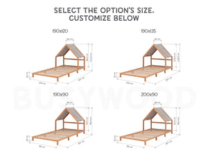 Headboard Bed with Canopy