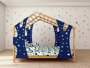 Indoor Monkey Gym Adventure Bed - Montessori Climber with Legs and Slats