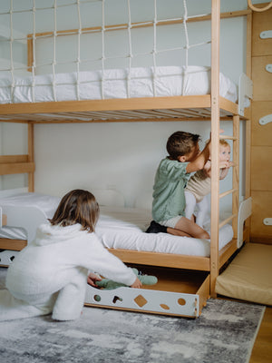 Twin Over Twin Bunk Beds – Bunk Beds for Kids’ Rooms (Jungle Bed)