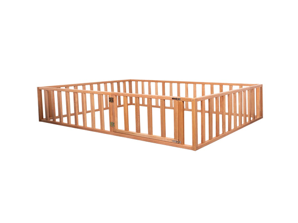 House floor bed Play room (Model 6.2, Size 75x54 in, Natural tree color)