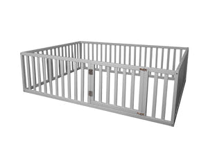 Montessori wood playpen for kids Platform bed (Model 6.2/19)