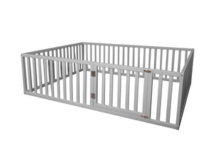 Montessori wood playpen for kids Platform bed (Model 6.2/19)