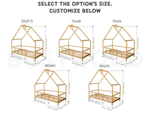 Montessori House Bed for Toddlers ( Model 15 )