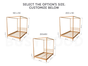 Teen bed with Legs&Slats Twin, Full and Queen size frame bed (Model 8)