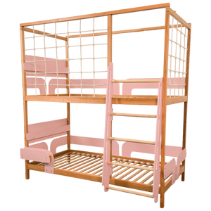 Toddler Twin Bunk Bed - Montessori Gym Bed - Twin Over Twin Bunk Bed (Ursa Minor Bed)