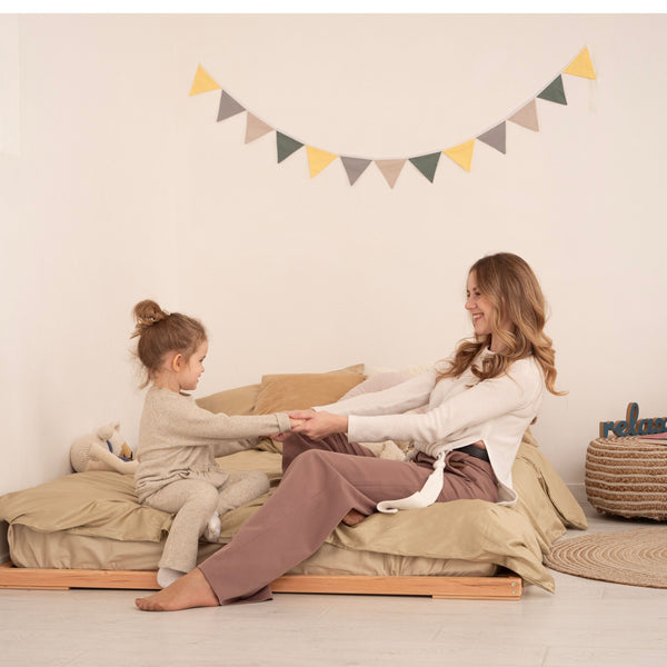 Twin Bed – Low Bed Frame for Safe and Easy Access (Zen Low Profile Bed), фото 14