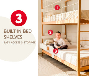 2 Twin Beds –Twin Bunk Bed for Indoor Play (Jungle Bed)