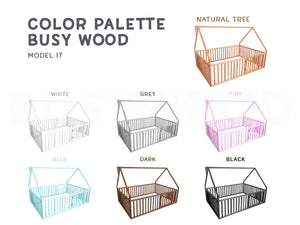 Playpen bed Toddler House bed (Model 6/17)