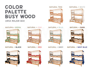 Twin Over Full Bunk Bed with Stairs - Space-Saving Bunk Beds (Ursa Major Bed)