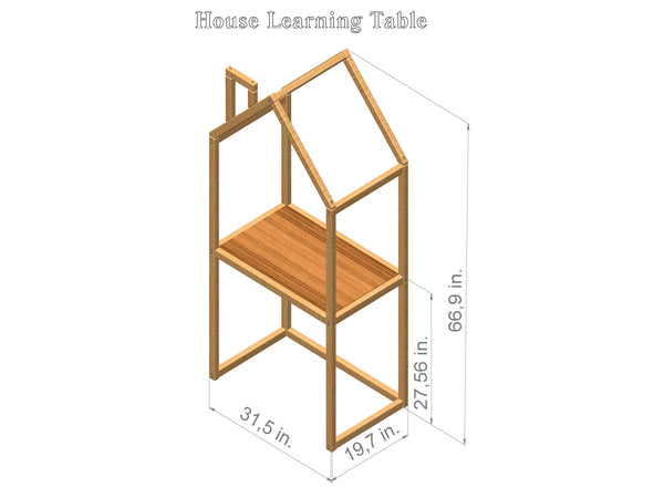 House Learning table White color