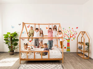 House Bed for Kids with Legs – Montessori Style Wooden Frame (Model 2)