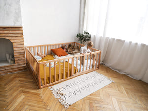 Platform bed Playpen for kids (Model 6.2/19)