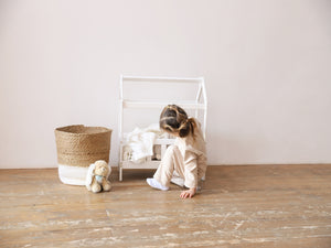 Hand Made Wooden Doll Bed