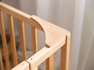 Montessori Floor Bed with Rails and Slatted Base - Wooden Toddler Bed Frame (Model 6.3/20)