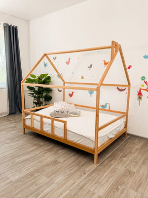 House Bed for Kids with Legs – Montessori Style Wooden Frame (Model 2)