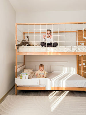 2 Twin Beds –Twin Bunk Bed for Indoor Play (Jungle Bed)