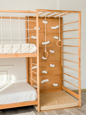 2 Twin Beds –Twin Bunk Bed for Indoor Play (Jungle Bed)