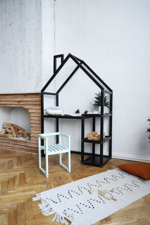 Montessori Wood Chair for Boy Room (Chair Cube)