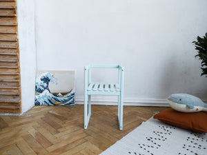 Montessori Wood Chair for Boy Room (Chair Cube)