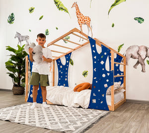 Montessori Christmas Gym Bed Monkey