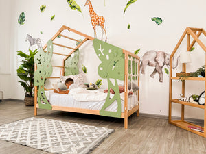 Forest Bed with Legs and Slats - Kids’ Indoor Playhouse