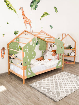 Forest Bed with Legs and Slats - Kids’ Indoor Playhouse