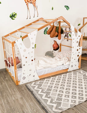 Doppel-Hochbett – Kreatives Doppeldesign zum Schlafen & Spielen (Affenhimmelbett)