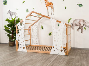 Montessori Climbing Playhouse Present Monkey Bed