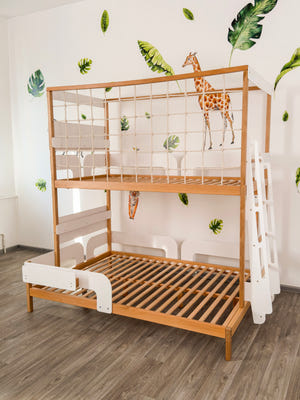 Twin Over Full Bunk Bed with Stairs - Space-Saving Bunk Beds (Ursa Major Bed)